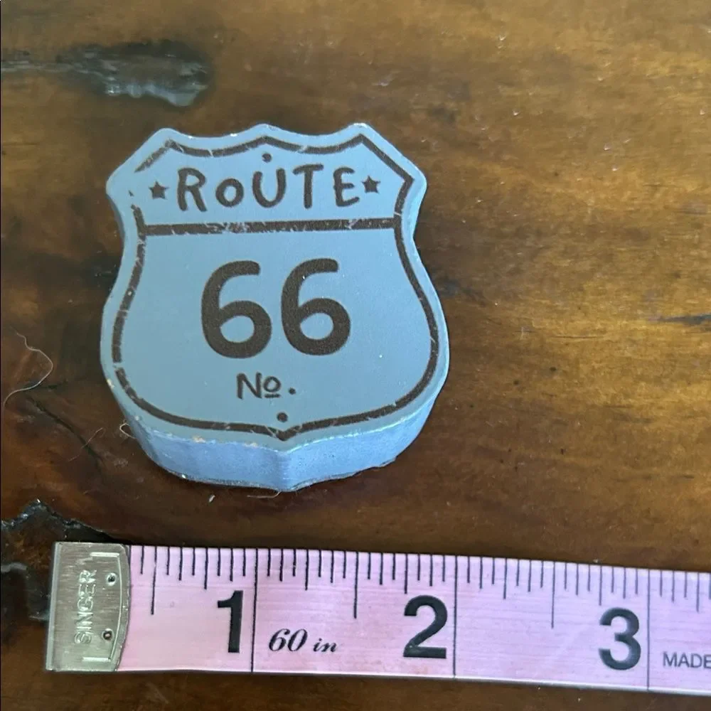 Route 66 wooden stamp NEW